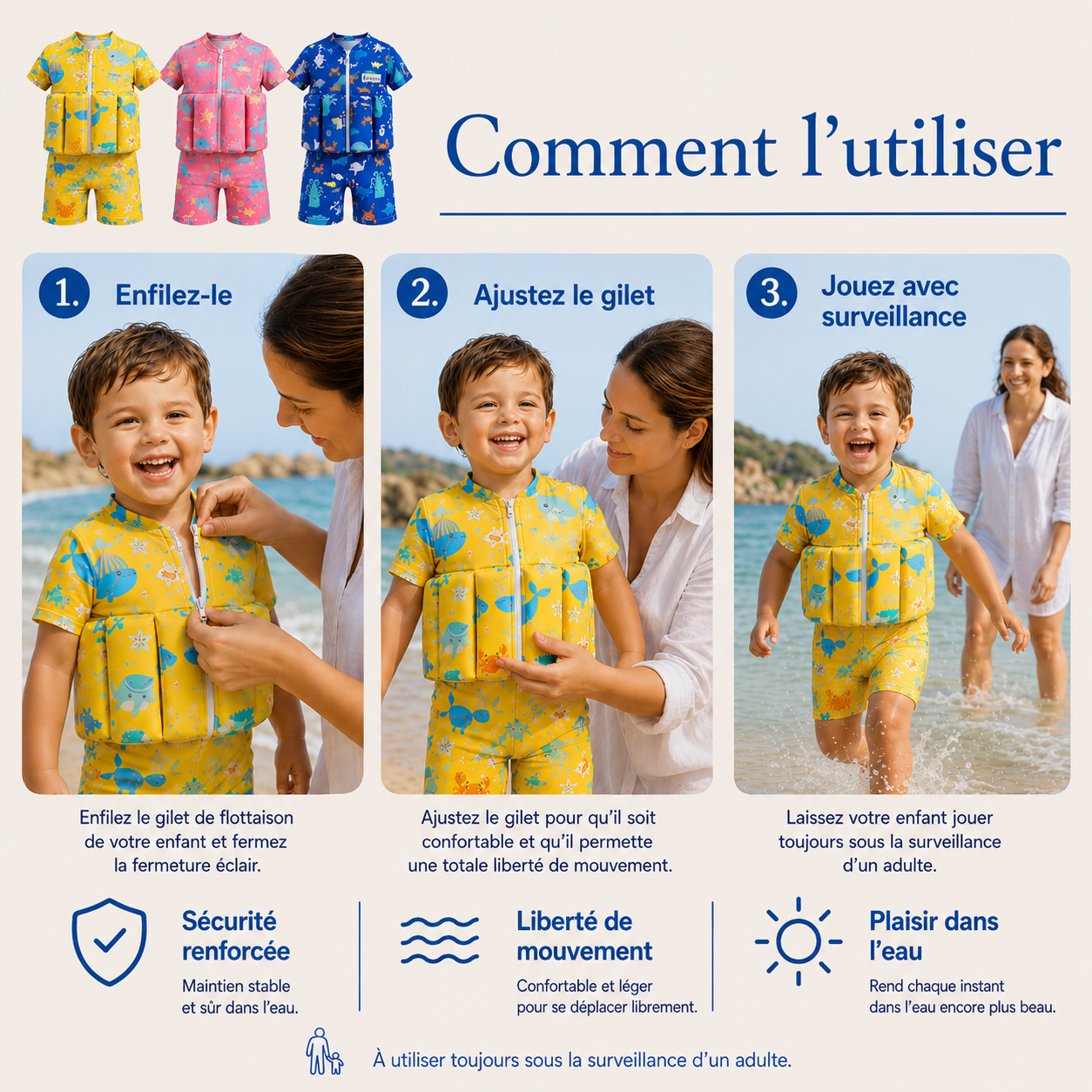 Floatino™ - Le maillot de bain flottant pour enfants 🌊